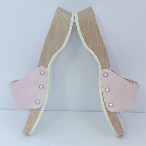 Dr SCHOLL’S ORIGINAL, WOMENS CLOG/SLIDE ON, WOODEN SOLE, SIZE 8, ADJT. TOP STRAP - Picture 7 of 16